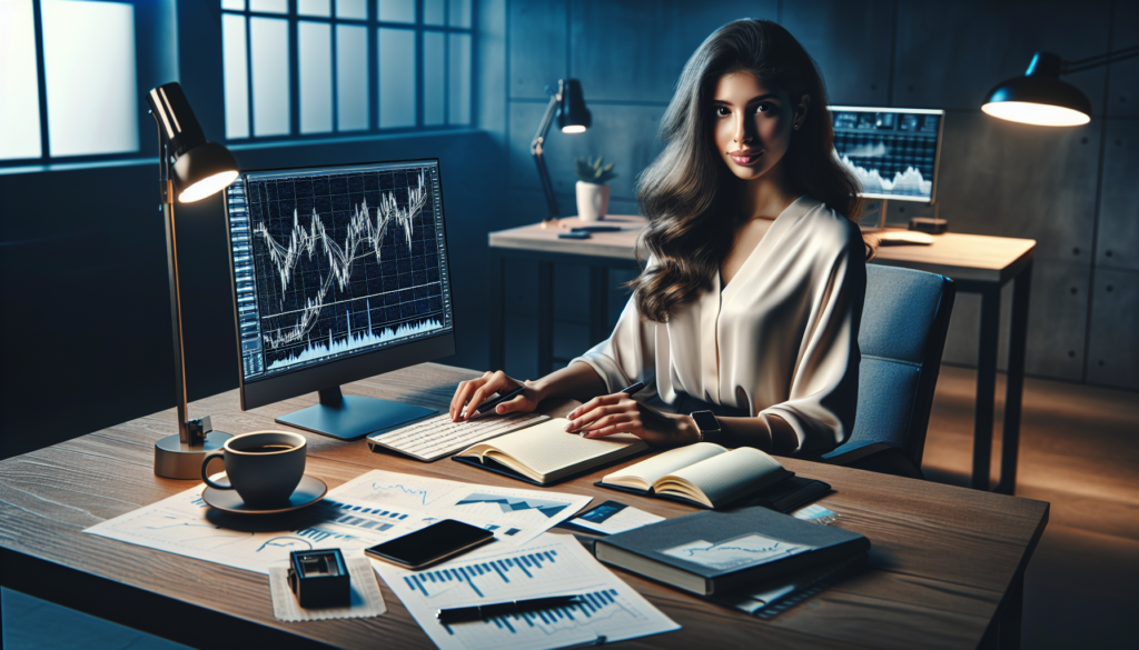 Smart Investing and Money Management: A Beginner's Blueprint - Eramag Magazine – Business, AI & Digital Growth Young investor arranging budget and portfolio on laptop and notebook in an investment workspace with warm cinematic lighting.