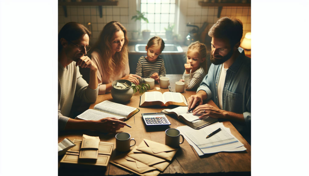 Biblical Stewardship: Practical Christian Budgeting & Giving - Eramag Magazine – Business, AI & Digital Growth Hands placing money into an envelope beside an open Bible and budget notes on a kitchen table.
